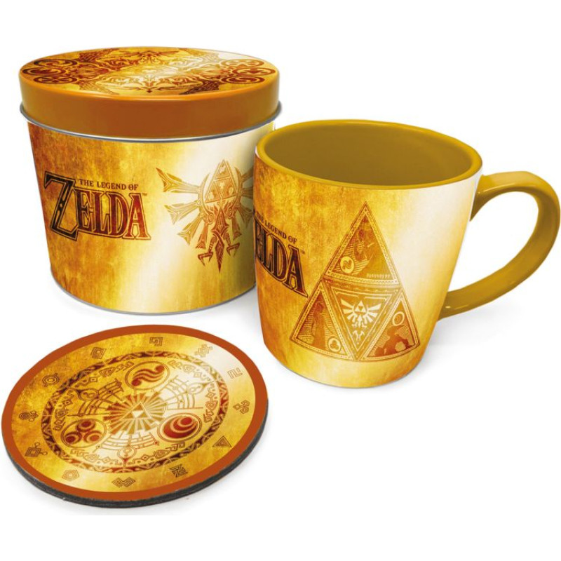 Pyramid International Pyramid Nintendo: The Legend of Zelda: Golden Triforce - Mug  Coaster Tin (GP86075)