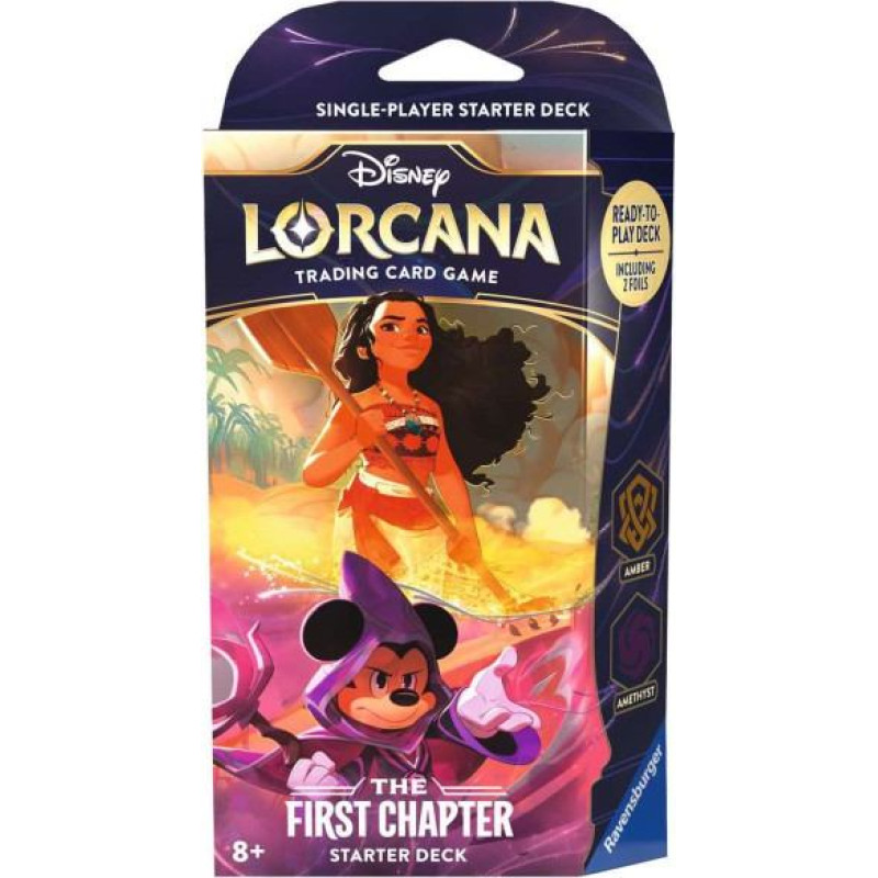 Disney Lorcana : The First Chapter TCG Starter Deck Amber & Amethyst