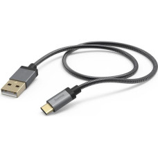 Hama 00173636 Metal Charging/Data Cable, USB Type-C 1.5m anthracite