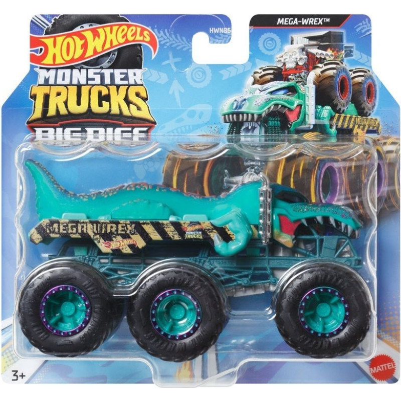 Mattel Hot Wheels: Monster Trucks Big Rigs - Mega-Wrex Vehicle (HWN87)