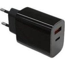 TB Ładowarka sieciowa 2x3a usb c + usb a power delivery czarna