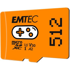 Emtec mSD 512GB UHSI U3 V30 A2 Gaming Orange