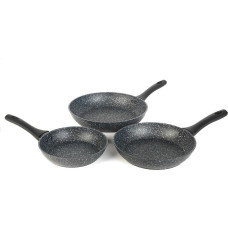 Salter BW06235S1BRMFOB Megastone 3-Piece Frying Pan Set - 20/24/28cm