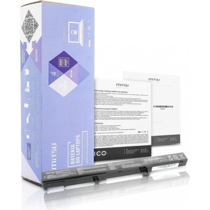 Mitsu Bateria do asus x451, x551  2200 mah (32 wh) 14.4 - 14.8 volt