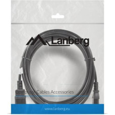 Lanberg Przedłużacz kabla zasilającego iec 320 c13 - c14 vde 5m czarny