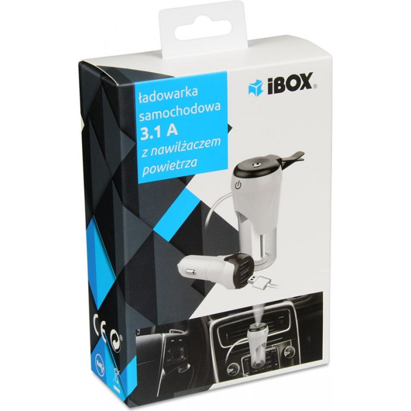 Ibox ładowarka samochodowa  usb 2.1 + aromatyzer samochodowy cch1 +