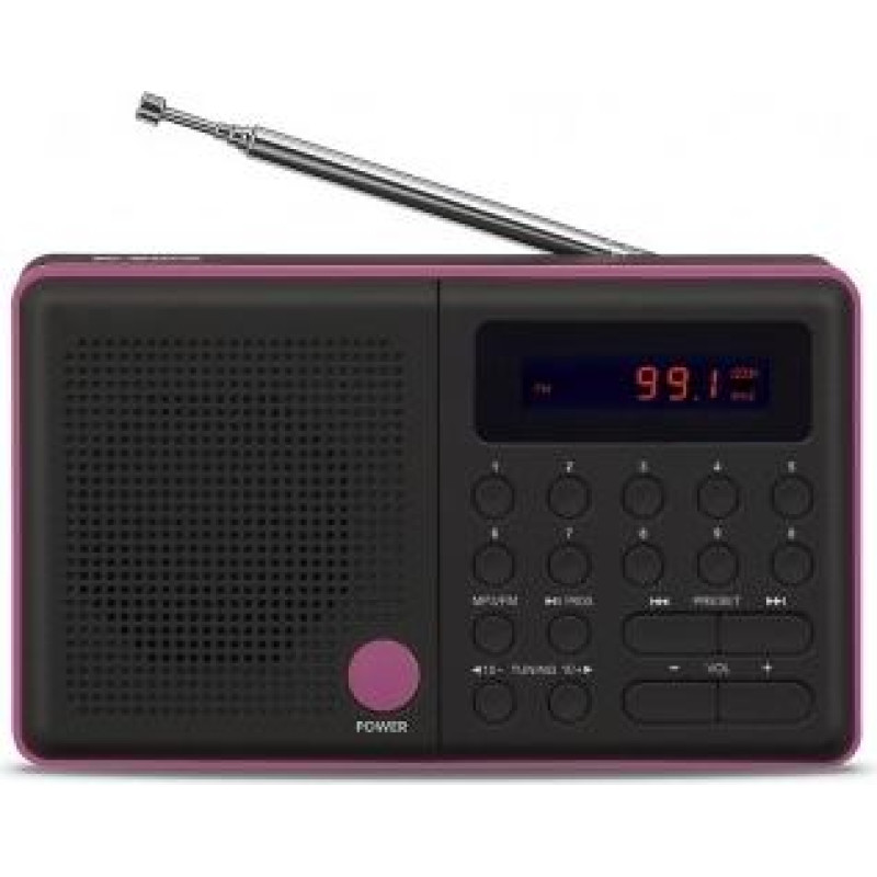 Eltra Radio pliszka usb, fm czarne