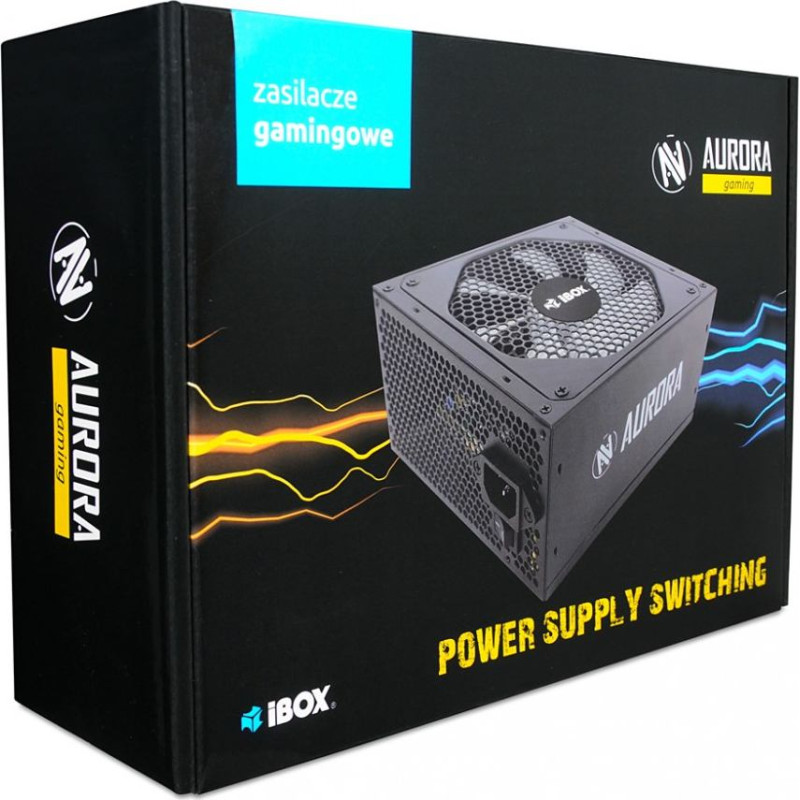 Ibox Zasilacz aurora 600w 14 fan gaming box