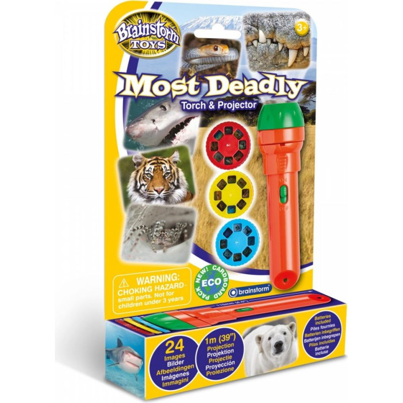 Mg Dystrybucja Latarka i projektor brainstorm - zwierzęta