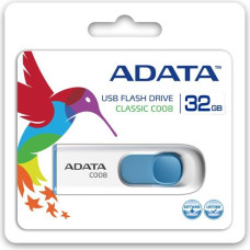 Adata Pendrive  dashdrive classic c008 32gb usb2.0 biało- niebieskie
