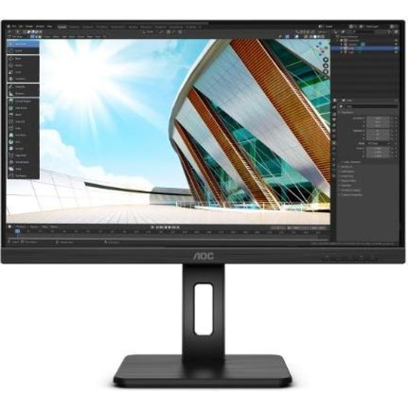 AOC Monitor u27p2 27 ips 4k hdmi dp usb pivot