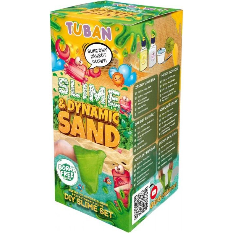 Tuban Zestaw diy slime i piasek dynamiczny
