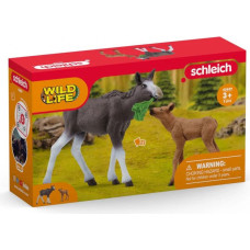 Schleich Zestaw figurek Łoś z cielęciem