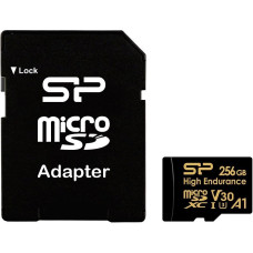 Silicon Power Karta pamięci microsdxc high endurance 256gb v30 uhs-1 u3 a1 24/7 + adapter microsd-sd