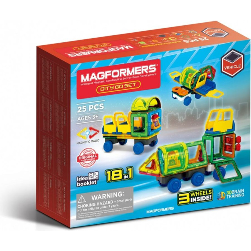 Magformers Klocki magnetyczne city go set 25 elementów
