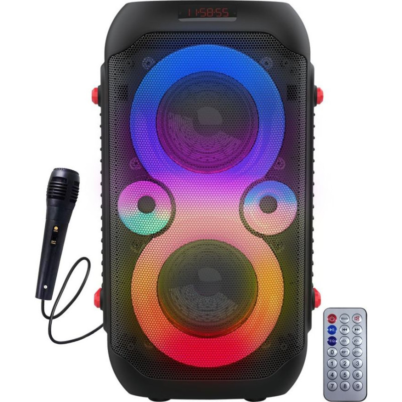 Esperanza Głośnik bt fm led rgb rythm