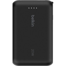 Belkin Powerbank boostcharge 10k mah 20w wbudowany kabel-c, port-c, czarny