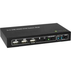Techly 2-portowy przełącznik kvm hdmi/usb 2x1 z audio