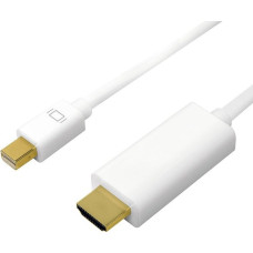 Logilink Kabel mini displayport do hdmi,4k, 2m biały