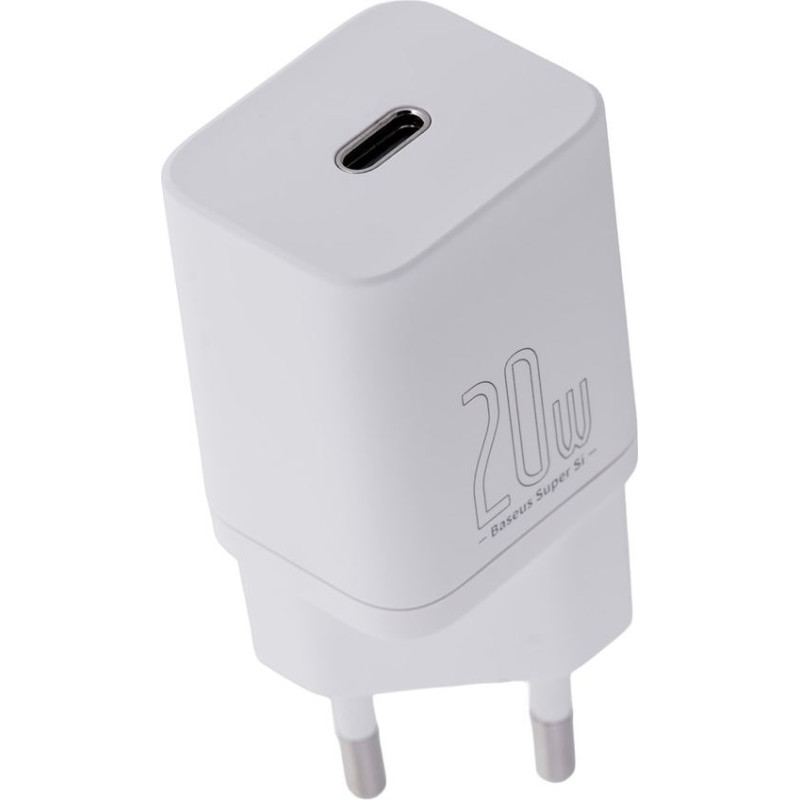 Baseus ładowarka sieciowa super si 20w (biała)
