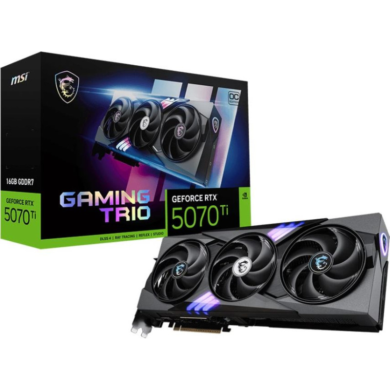 MSI Karta graf. msi rtx 5070 ti 16g gaming trio oc