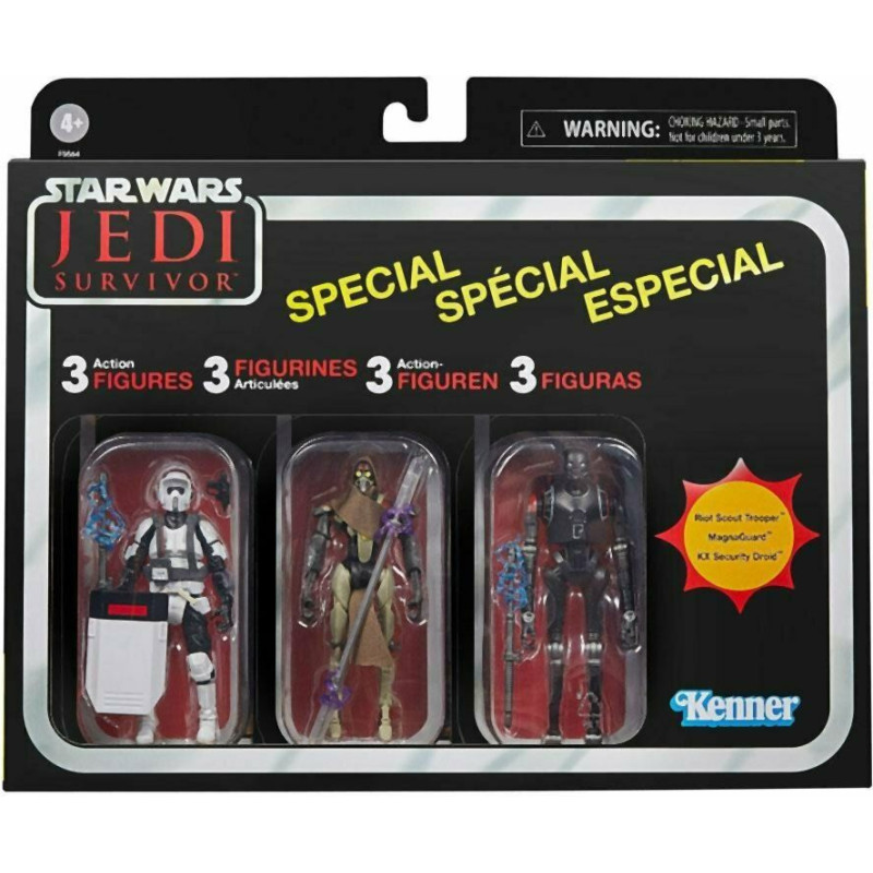 Hasbro Fans - Disney Star Wars Jedi Survivor: The Vintage Collection - 3 Action Figures Multipack (F5564)