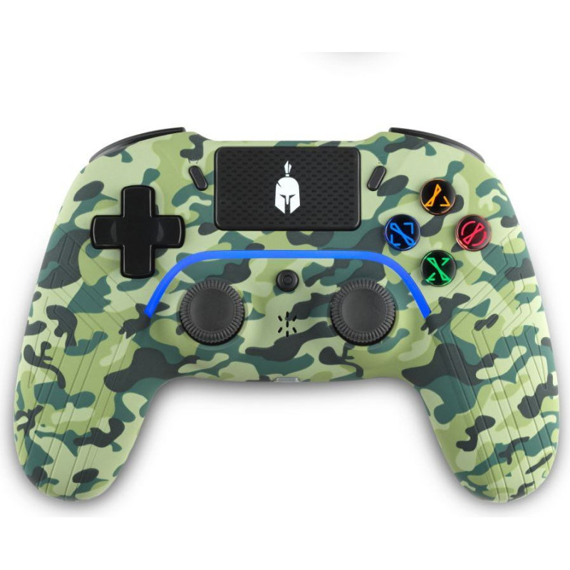Enarxis Dynamic Media Spartan Gear - Aspis 4 Wired  Wireless Controller (compatible with PC [wired] and playstation 4 [wireless]) (colour: Green Camo)