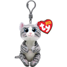 As Company : TY Χνουδωτό Beanie Bellies Κλιπ Γάτα Γκρι 8,5Εκ. (1607-43100)