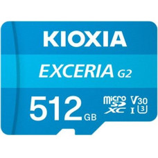 Kioxia 512gb microsd kioxia exceria (gen 2) uhs i u3 v30 with adapter