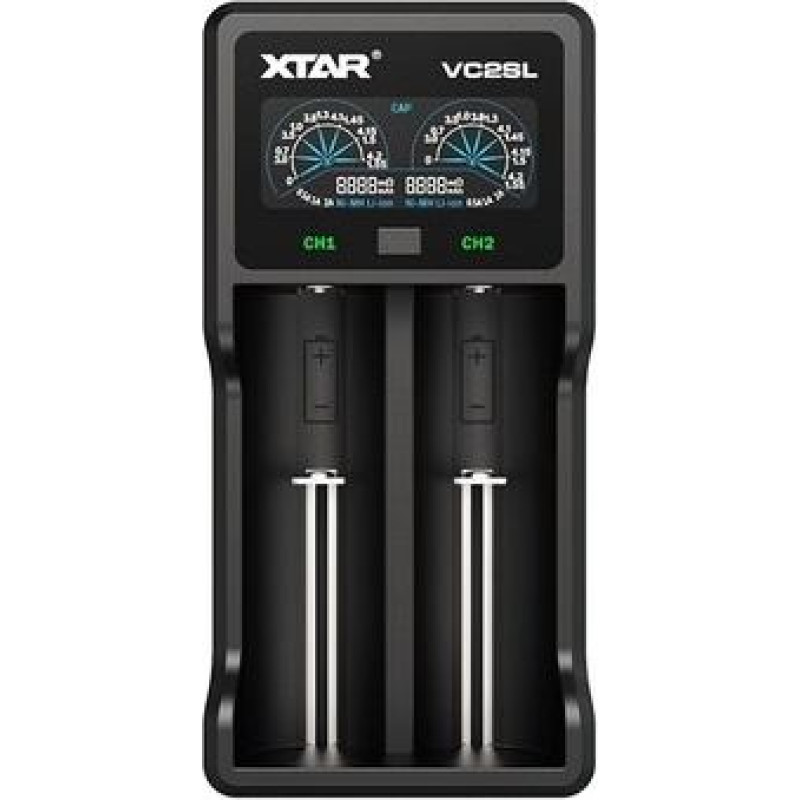 Xtar ładowarka do akumulatorów cylindrycznych li-ion / ni-mh / ni-cd 18650 vc2sl