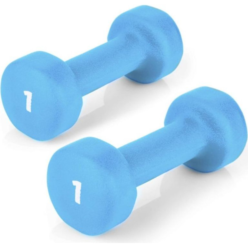 2x1kg vinyl dumbbells (2x1,00 kg)