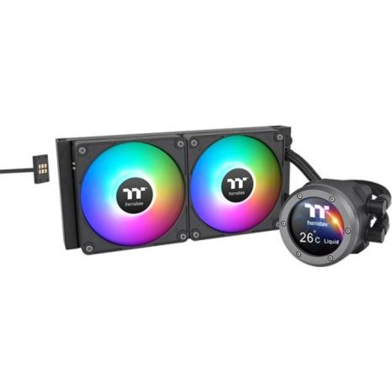 Thermaltake Chłodzenie wodne - aio th240 v2 ultra ex argb lcd