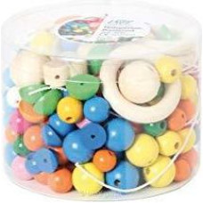 Weiss Natur PurB110312 Wooden Bead Kit (200-Piece) - Toy - rotaļlieta