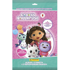 Panini Gabby's Dollhouse: Starter Pack (1 binder, 3 packs of 5 cards plus 2 limited edition cards)