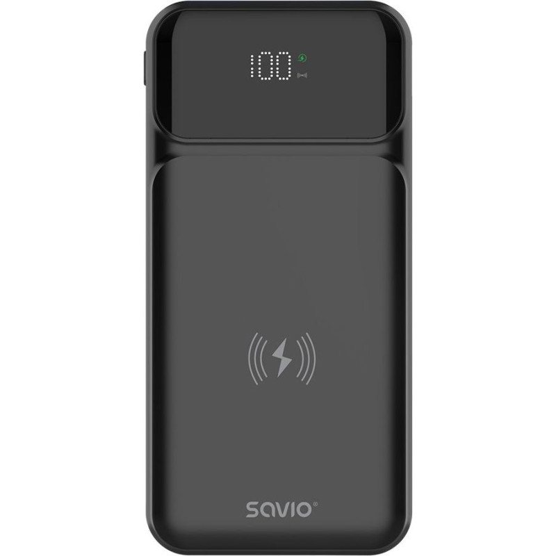 Savio Powerbank bezprzewodowy 10000 mah, ba-09