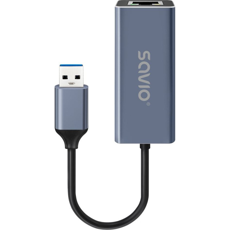 Savio Adapter usb-a do rj-45 gigabit ethernet ak-83