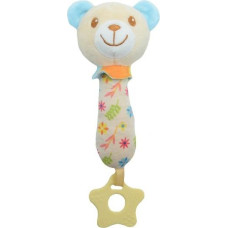 Tulilo Zabawka z dźwiękiem miś beżowo-niebieski 17 cm