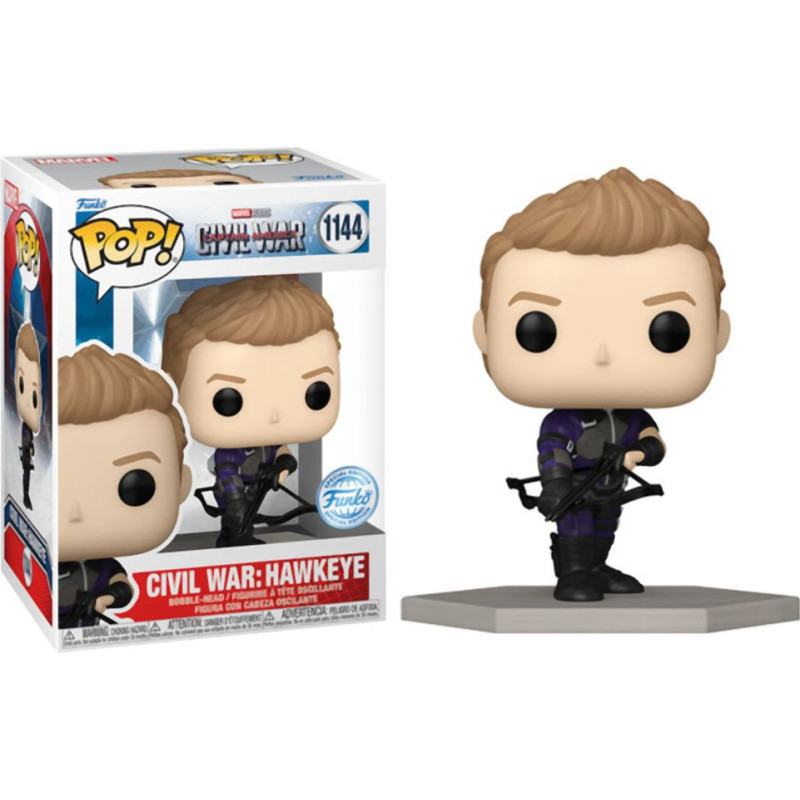 Funko Pop! Marvel: Captain America Civil War: Hawkeye (Special Edition) #1144 Bobble-Head Vinyl Figure