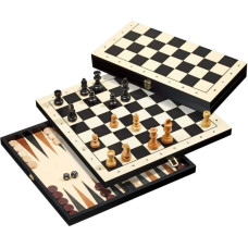 Philos Chess Backgammon Checkers Set, travel, field 30 mm šahs nardi dambrete