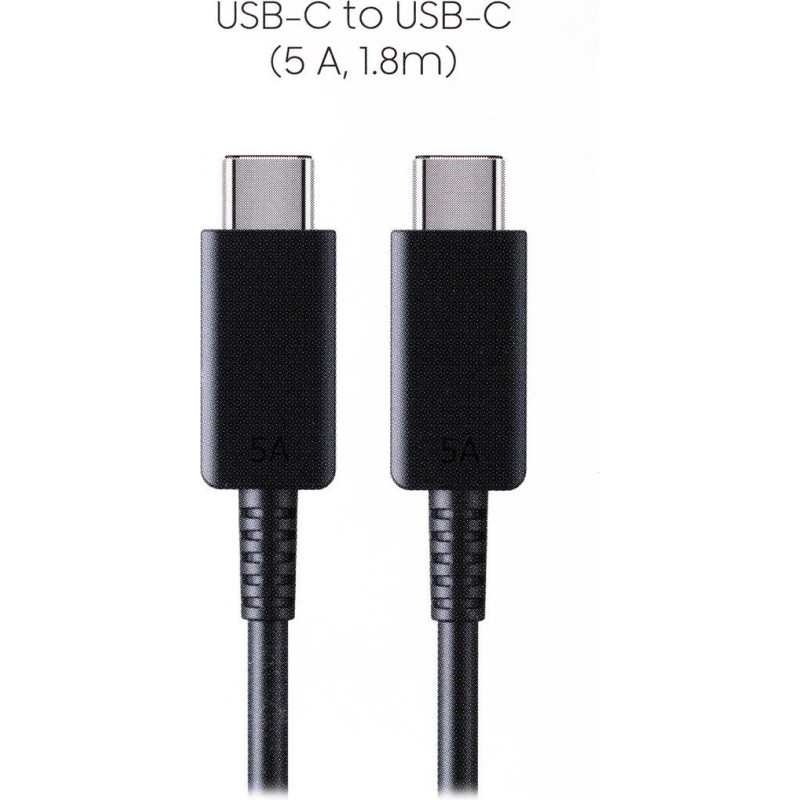 Samsung Electronics Polska Kabel samsung ep-dx510jb usb-c/usb-c 1,8m 5a, czarny