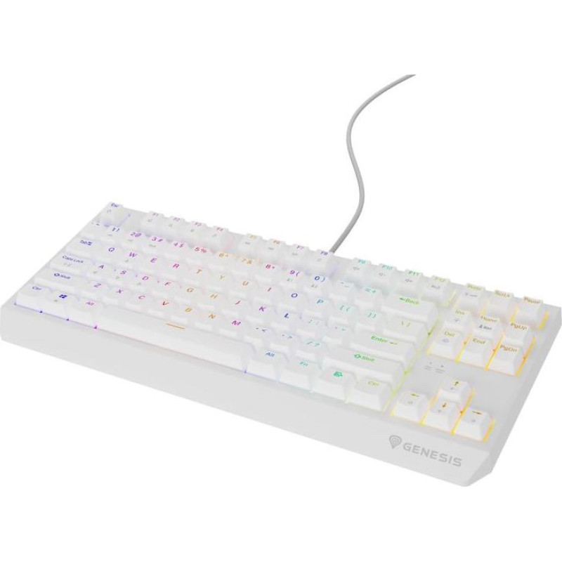 GENESIS Thor 230 TKL Gaming Keyboard USB QWERTY US English White