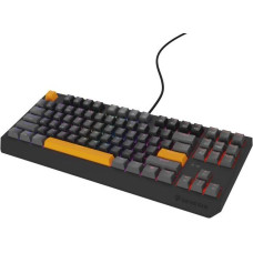 GENESIS Thor 230 TKL Gaming Keyboard USB + RF Wireless + Bluetooth QWERTY Black, Gray, Orange
