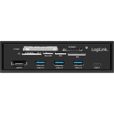 Logilink Multifunkcyjny panel 5,25' z czyt. kart