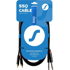 Sound Station Quality (Ssq) Ssq rcajm5 - kabel 5 metrowy 2xrca- 2x jack mono 6,3mm