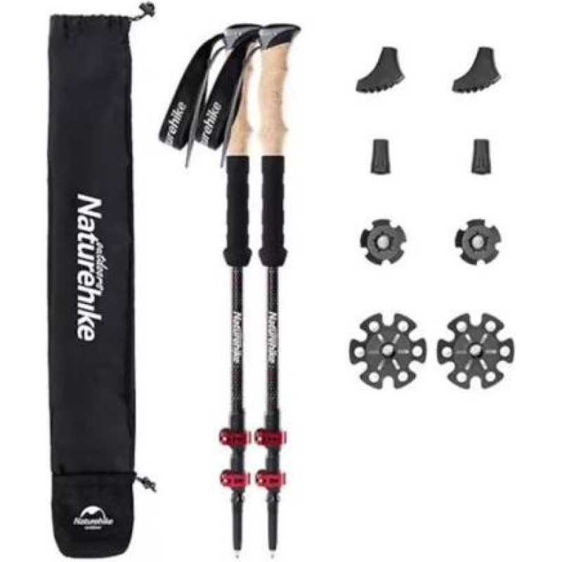 Carbon red poles NATUREHIKE nh20ds003-red