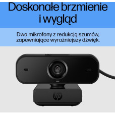 Hewlett-Packard Kamera hp 430 full hd webcam usb czarna 77b11aa