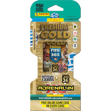 Panini Fifa 365: 2026 Adrenalyn XL- Premium Gold Blister (1 Premium Pack Greek Edition , 3 Premium Gold Limited Edition Cards , 1 Limited Edition Online Card)