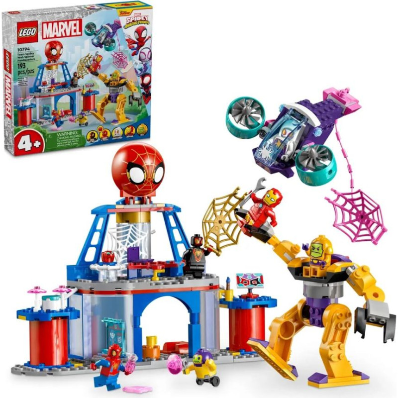 Lego spiderman 10794 siedziba główna pajęczej drużyny