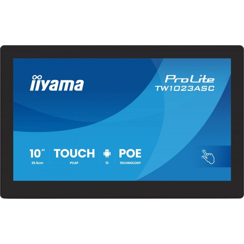 Iiyama Monitor dotykowy 10 cali tw1023asc-b3p 10p.dot.ips,android,wifi, 4xusb, rj45, mic, 24/7, iisignage