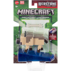 Mattel Minecraft: Redstone Charged - Chestnut Wolf Figure (JJR90)